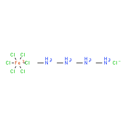 ChemSpider 2D Image | Methanaminium chloride hexachloroferrate(3-) (4:1:1) | C4H24Cl7FeN4
