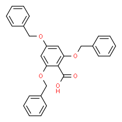 ChemSpider 2D Image | 2,4,6-Tris(benzyloxy)benzoic acid | C28H24O5