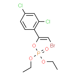 ChemSpider 2D Image | (Z)-2-Bromo-1-(2,4-dichlorophenyl)vinyl diethyl phosphate | C12H14BrCl2O4P