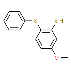 ChemSpider 2D Image | 5-Methoxy-2-(phenylsulfanyl)benzenethiol | C13H12OS2
