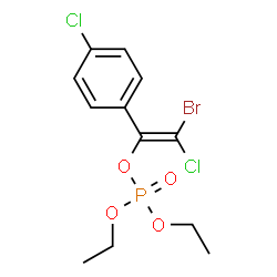ChemSpider 2D Image | (E)-2-Bromo-2-chloro-1-(4-chlorophenyl)vinyl diethyl phosphate | C12H14BrCl2O4P