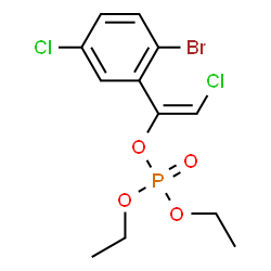 ChemSpider 2D Image | (E)-1-(2-Bromo-5-chlorophenyl)-2-chlorovinyl diethyl phosphate | C12H14BrCl2O4P