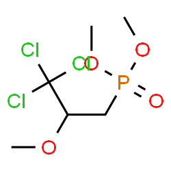 ChemSpider 2D Image | Dimethyl (3,3,3-trichloro-2-methoxypropyl)phosphonate | C6H12Cl3O4P