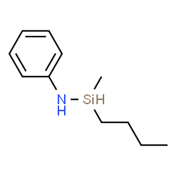 ChemSpider 2D Image | 1-Butyl-1-methyl-N-phenylsilanamine | C11H19NSi