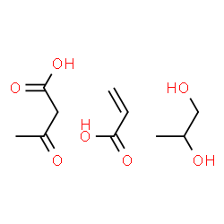 ChemSpider 2D Image | acrylic acid;3-oxobutanoic acid;propane-1,2-diol | C10H18O7