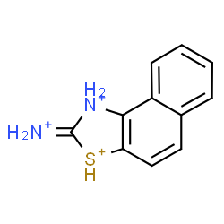ChemSpider 2D Image | 2-Iminio-1,2-dihydronaphtho[1,2-d][1,3]thiazolediium | C11H11N2S