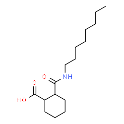 ChemSpider 2D Image | 2-(Octylcarbamoyl)cyclohexanecarboxylic acid | C16H29NO3