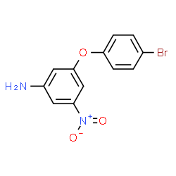 ChemSpider 2D Image | 3-(4-Bromophenoxy)-5-nitroaniline | C12H9BrN2O3