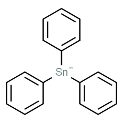 ChemSpider 2D Image | Triphenylstannate(1-) | C18H15Sn