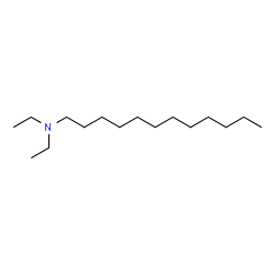 ChemSpider 2D Image | Dodecylamine, N,N-diethyl- | C16H35N