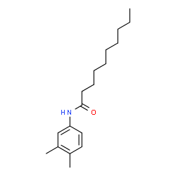 ChemSpider 2D Image | N-(3,4-Dimethylphenyl)decanamide | C18H29NO