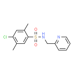ChemSpider 2D Image | 4-Chloro-2,5-dimethyl-N-(2-pyridinylmethyl)benzenesulfonamide | C14H15ClN2O2S