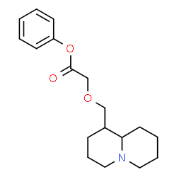ChemSpider 2D Image | Phenyl (octahydro-2H-quinolizin-1-ylmethoxy)acetate | C18H25NO3