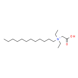 ChemSpider 2D Image | N-(Carboxymethyl)-N,N-diethyl-1-dodecanaminium | C18H38NO2