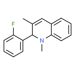 ChemSpider 2D Image | 2-(2-Fluorophenyl)-1,3-dimethyl-1,2-dihydroquinoline | C17H16FN