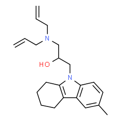 ChemSpider 2D Image | 1-(Diallylamino)-3-(6-methyl-1,2,3,4-tetrahydro-9H-carbazol-9-yl)-2-propanol | C22H30N2O