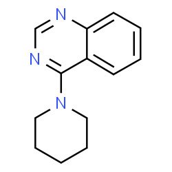 ChemSpider 2D Image | 4-(1-Piperidinyl)quinazoline | C13H15N3