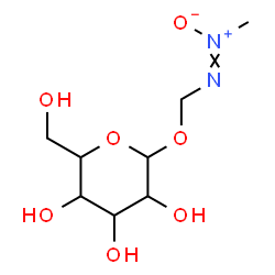 ChemSpider 2D Image | (Methyl-ONN-azoxy)methyl hexopyranoside | C8H16N2O7