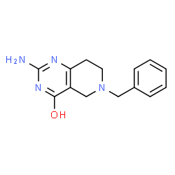 ChemSpider 2D Image | 2-amino-6-benzyl-3H,5H,7H,8H-pyrido[4,3-d]pyrimidin-4-one | C14H16N4O