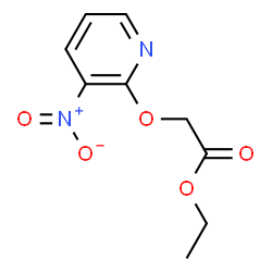 ChemSpider 2D Image | Ethyl [(3-nitro-2-pyridinyl)oxy]acetate | C9H10N2O5