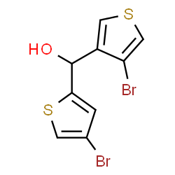 ChemSpider 2D Image | (4-Bromo-2-thienyl)(4-bromo-3-thienyl)methanol | C9H6Br2OS2