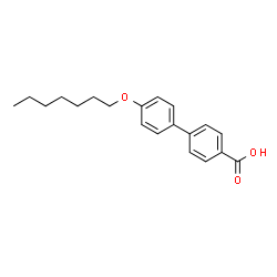 ChemSpider 2D Image | 4'-(Heptyloxy)-4-biphenylcarboxylic acid | C20H24O3