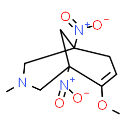 ChemSpider 2D Image | 6-Methoxy-3-methyl-1,5-dinitro-3-azabicyclo[3.3.1]non-6-ene | C10H15N3O5