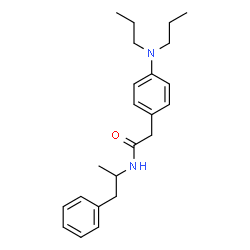 ChemSpider 2D Image | 2-[4-(Dipropylamino)phenyl]-N-(1-phenyl-2-propanyl)acetamide | C23H32N2O