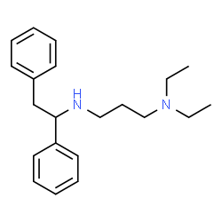 ChemSpider 2D Image | N'-(1,2-Diphenylethyl)-N,N-diethyl-1,3-propanediamine | C21H30N2