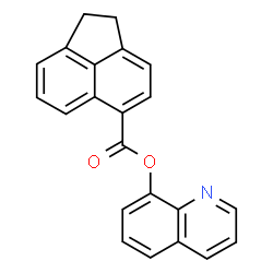 ChemSpider 2D Image | 8-Quinolinyl 1,2-dihydro-5-acenaphthylenecarboxylate | C22H15NO2