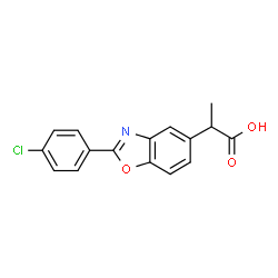 ChemSpider 2D Image | Benoxaprofen | C16H12ClNO3