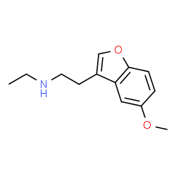 ChemSpider 2D Image | 2-(5-METHOXY-1-BENZOFURAN-3-YL)-N-ETHYLETHANAMINE | C13H17NO2
