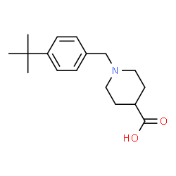 ChemSpider 2D Image | 1-(4-tert-Butylbenzyl)piperidine-4-carboxylic acid | C17H25NO2
