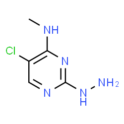 ChemSpider 2D Image | 5-Chloro-2-hydrazino-N-methyl-4-pyrimidinamine | C5H8ClN5