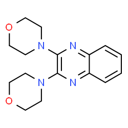 ChemSpider 2D Image | 2,3-Di(4-morpholinyl)quinoxaline | C16H20N4O2