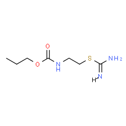 ChemSpider 2D Image | Propyl [2-(carbamimidoylsulfanyl)ethyl]carbamate | C7H15N3O2S