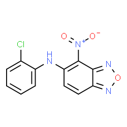 ChemSpider 2D Image | N-(2-Chlorophenyl)-4-nitro-2,1,3-benzoxadiazol-5-amine | C12H7ClN4O3