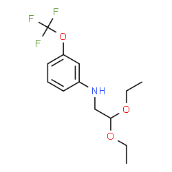 ChemSpider 2D Image | N-(2,2-Diethoxyethyl)-3-(trifluoromethoxy)aniline | C13H18F3NO3