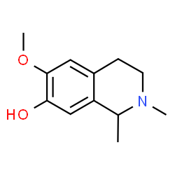 ChemSpider 2D Image | 6-Methoxy-1,2-dimethyl-1,2,3,4-tetrahydro-7-isoquinolinol | C12H17NO2