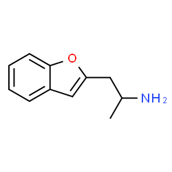 ChemSpider 2D Image | 1-(1-Benzofuran-2-yl)-2-propanamine | C11H13NO