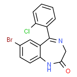 ChemSpider 2D Image | Phenazepam | C15H10BrClN2O