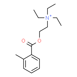 ChemSpider 2D Image | N,N,N-Triethyl-2-[(2-methylbenzoyl)oxy]ethanaminium | C16H26NO2