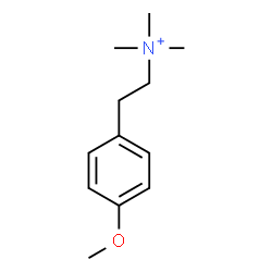 ChemSpider 2D Image | 4-Methoxy-N,N,N-trimethylbenzeneethanaminium | C12H20NO