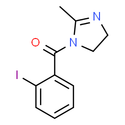 ChemSpider 2D Image | (2-Iodophenyl)(2-methyl-4,5-dihydro-1H-imidazol-1-yl)methanone | C11H11IN2O