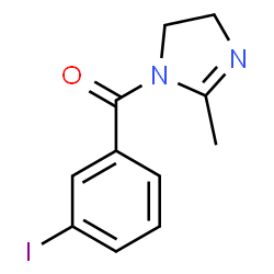 ChemSpider 2D Image | (3-Iodophenyl)(2-methyl-4,5-dihydro-1H-imidazol-1-yl)methanone | C11H11IN2O