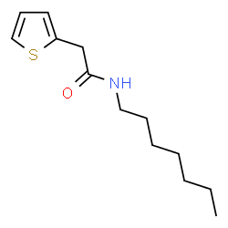 ChemSpider 2D Image | N-Heptyl-2-(2-thienyl)acetamide | C13H21NOS