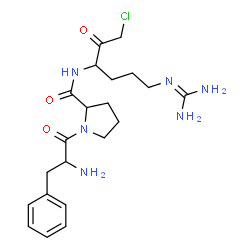 ChemSpider 2D Image | phenylalanyl-prolyl-arginyl-chloromethane | C21H31ClN6O3