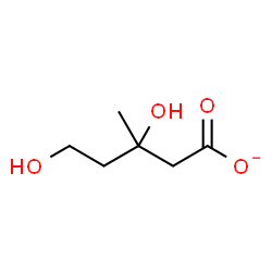 ChemSpider 2D Image | mevalonate anion | C6H11O4