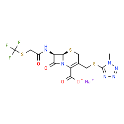 ChemSpider 2D Image | cefazaflur sodium | C13H12F3N6NaO4S3