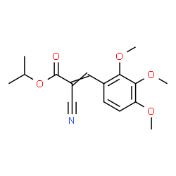 ChemSpider 2D Image | Isopropyl 2-cyano-3-(2,3,4-trimethoxyphenyl)acrylate | C16H19NO5